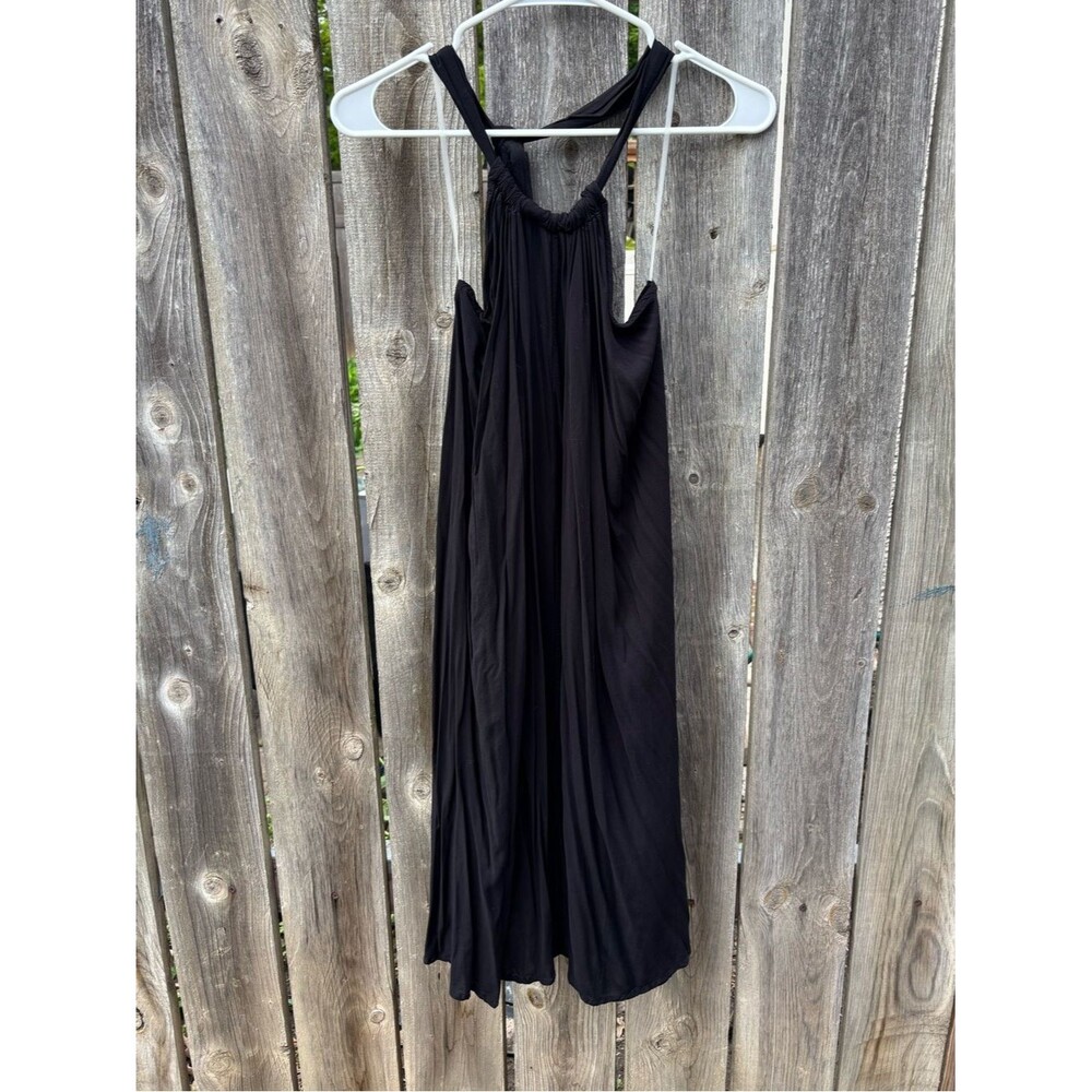 VENUS Black Halter Dress Swim Coverup